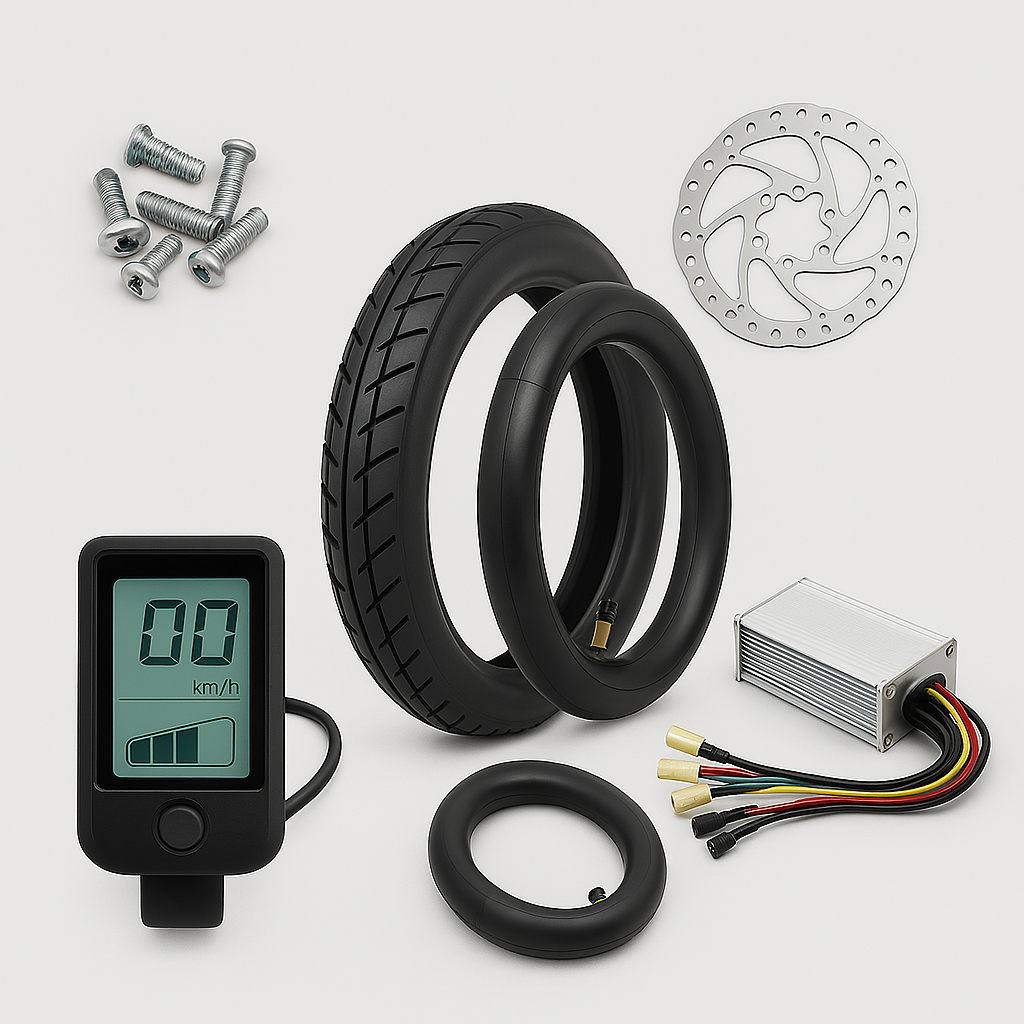 E-bike and e-scooter accessories including batteries, chargers, and spare parts – UK stock