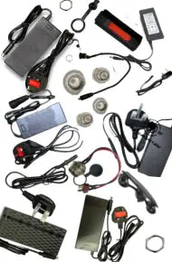 Electric scooter chargers and ports