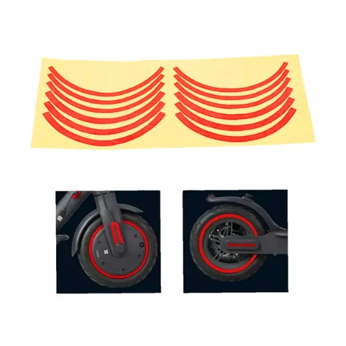 aovopro m365 wheel motor reflective sticker